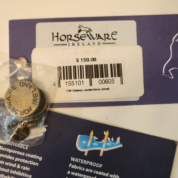 Horseware of Ireland Galway Navy Small Jacket - Picture 8 of 9